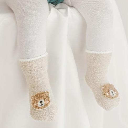 Animal Patch Plush Winter Baby Socks - MomyMall