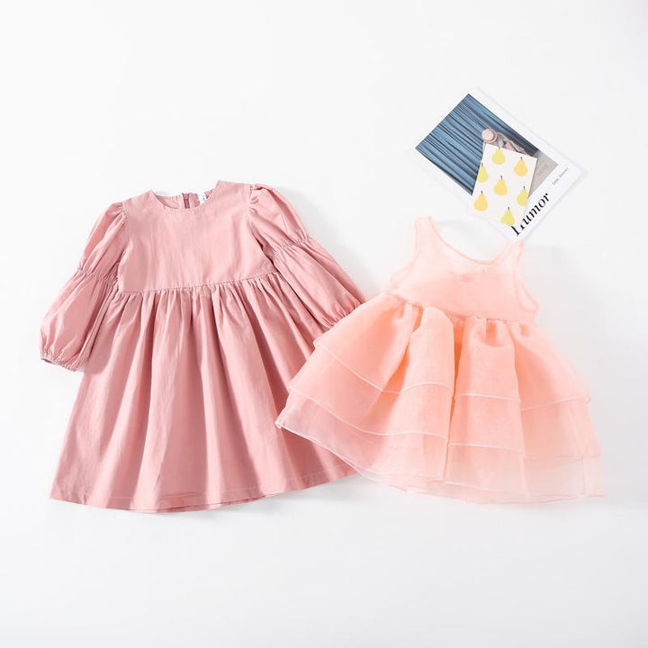 Ashley Princess Tulle 2-Piece Dress Set - MomyMall 18-24 Months / Pink