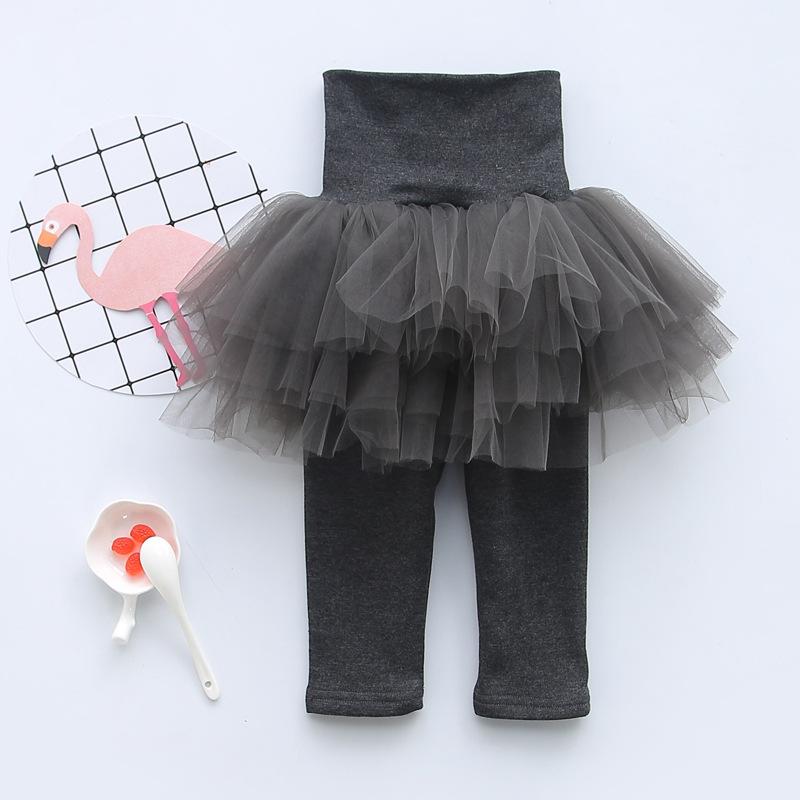 Ava Tutu Skirt Leggings - MomyMall 6-12 Months / Dark Gray