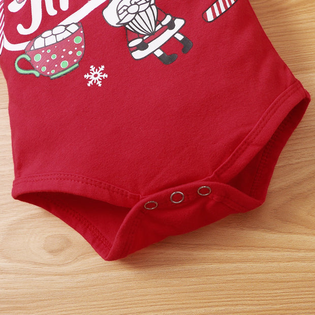 3PCS Merry Christmas Printed Baby Set - MomyMall