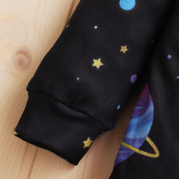 Baby Universe Star Printed Long Sleeve Jumpsuit