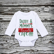 4PCS Daddy Mommy's Favorite Gift Stripe Printed Baby Set - MomyMall