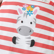 Lovely Cartoon Zebra Stripe Printed Baby Jumpsuit - MomyMall