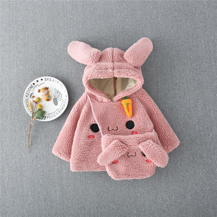 Baby Girl Winter Outerwear Autumn Fur Coat 0-2 Years - MomyMall Pink / 3-6M