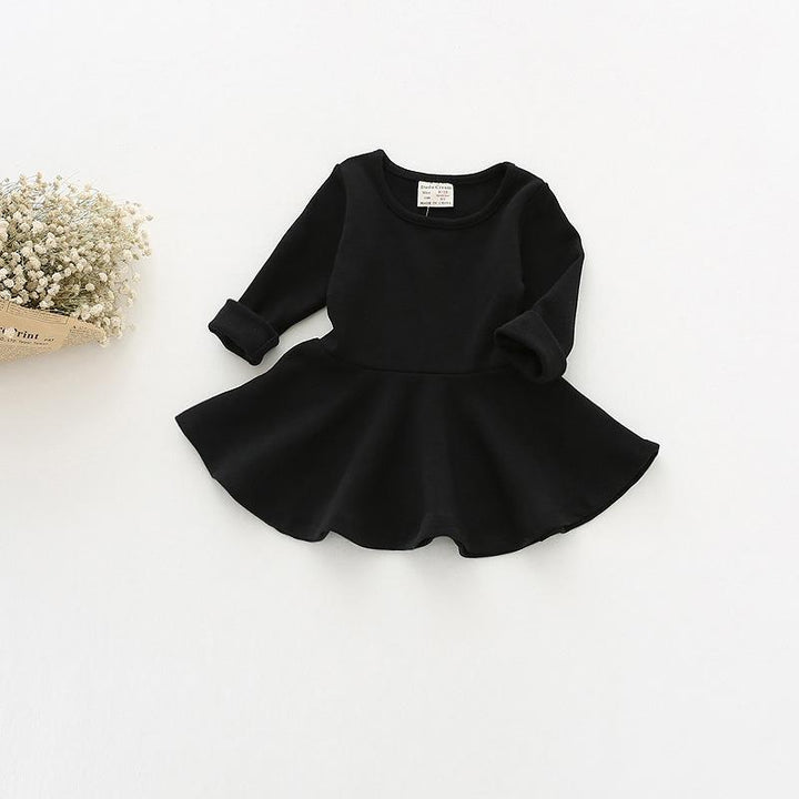 Basic Candy Ruffle Dress - MomyMall 9-12 Months / Black
