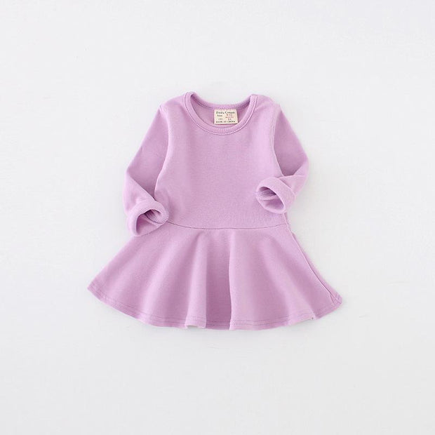 Basic Candy Ruffle Dress - MomyMall 9-12 Months / Lavender