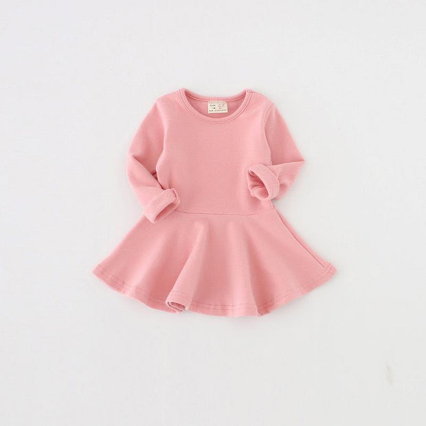 Basic Candy Ruffle Dress - MomyMall 9-12 Months / Pink