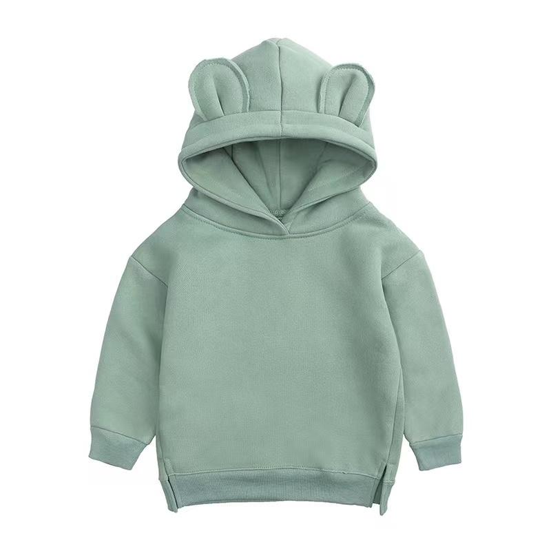 Baby Bear Ears Plush Hoodies