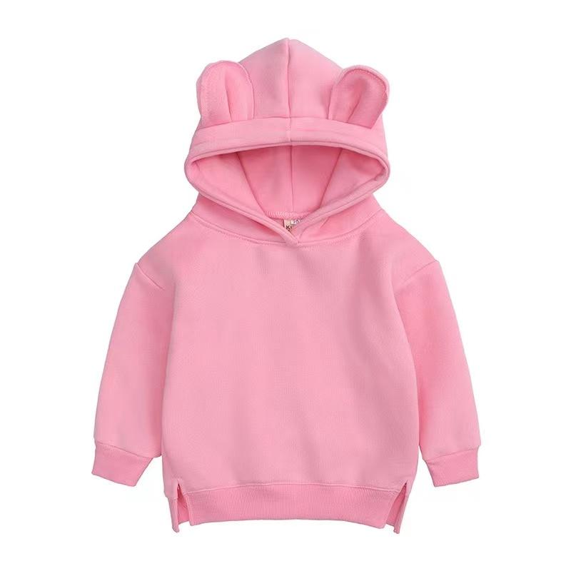 Baby Bear Ears Plush Hoodies