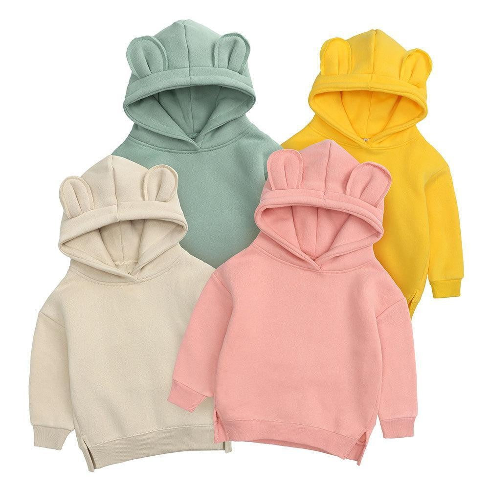 Baby Bear Ears Plush Hoodies