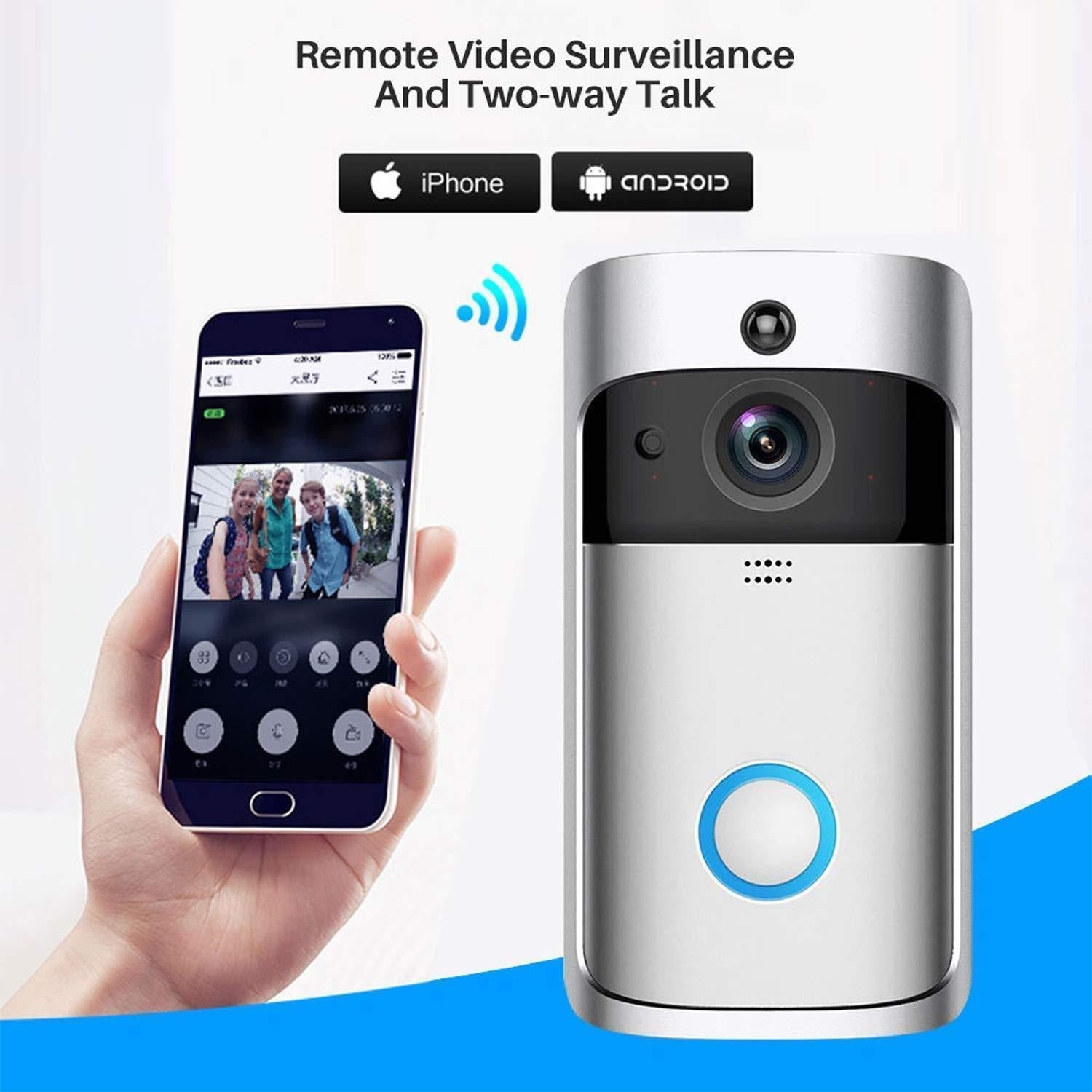 Supabell - Wireless Smart WiFi DoorBell IR Camera