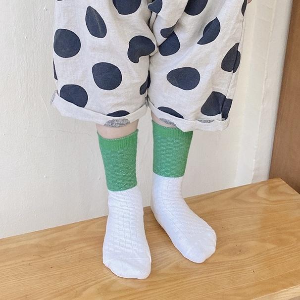 Beth Color Block Knee Socks [Set of 3] - MomyMall