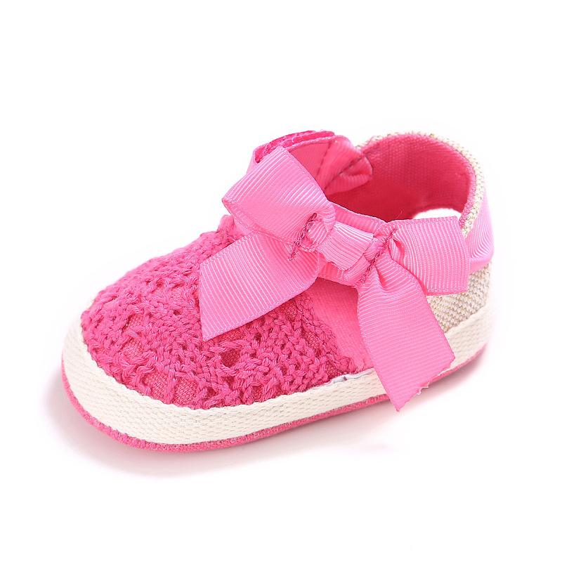 Big Bow Knitted First Walker Shoes