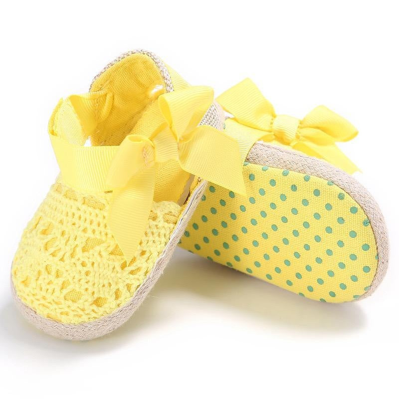 Big Bow Knitted First Walker Shoes