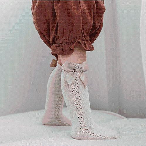 Big Ribbon Bow Knee Socks - MomyMall