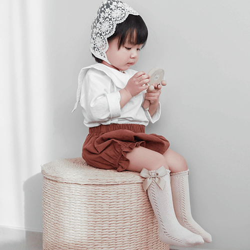 Big Ribbon Bow Knee Socks - MomyMall