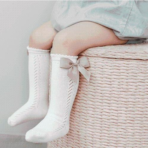 Big Ribbon Bow Knee Socks - MomyMall