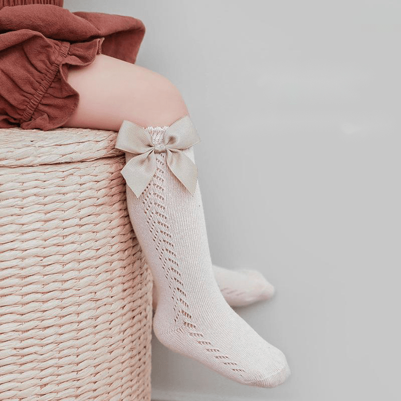 Big Ribbon Bow Knee Socks - MomyMall