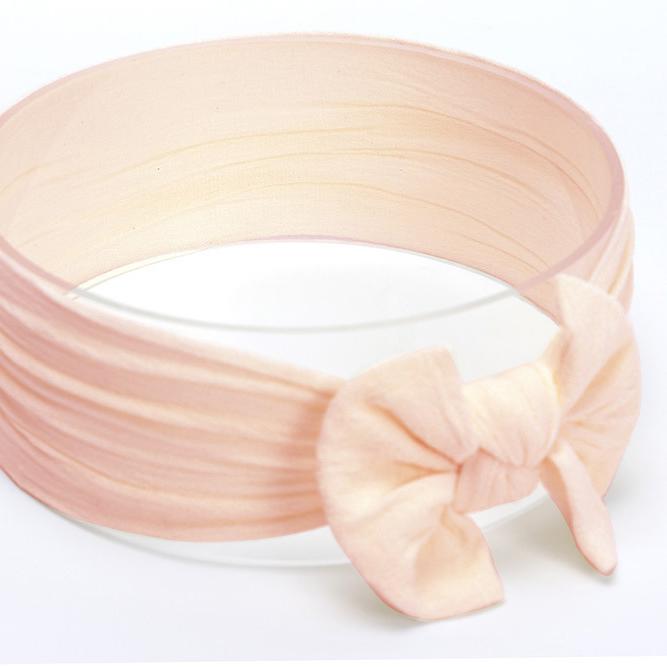 Big Bow Turban - MomyMall Blush Pink