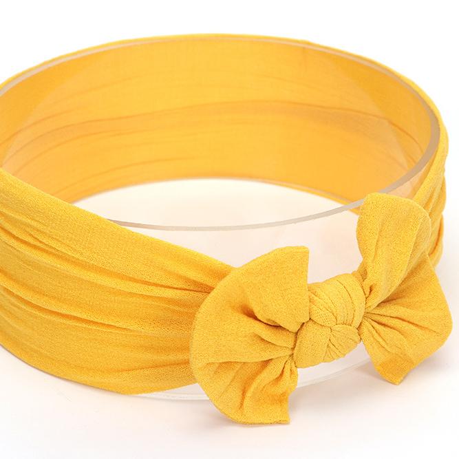 Big Bow Turban - MomyMall Mustard