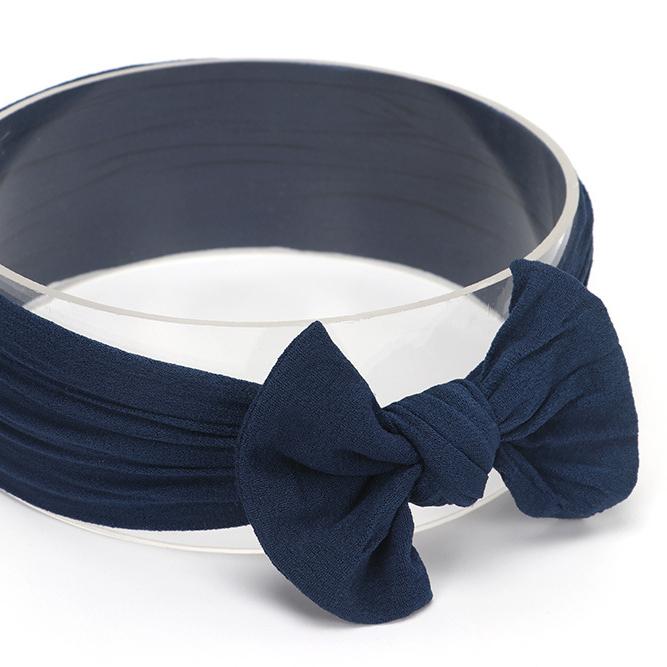 Big Bow Turban - MomyMall Navy Blue