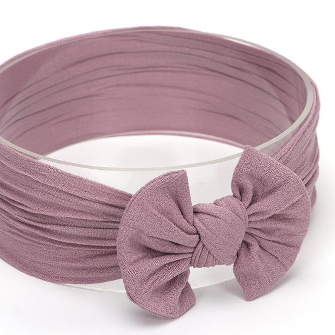 Big Bow Turban - MomyMall Purple Grey