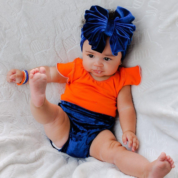 Big Bow Velvet Turban - MomyMall