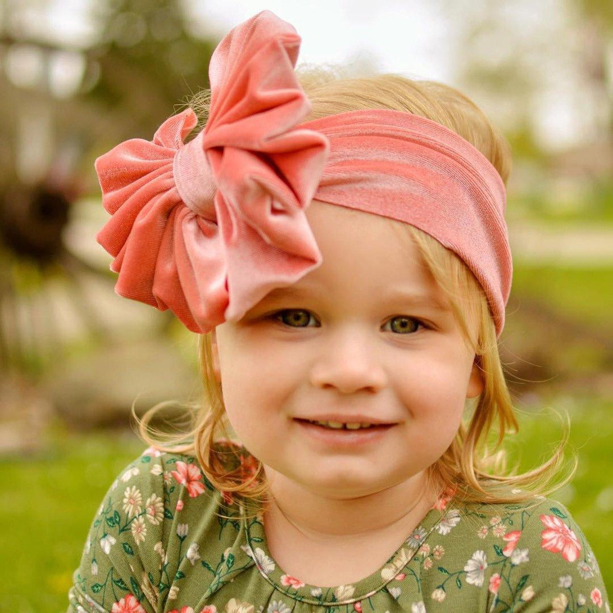 Big Bow Velvet Turban - MomyMall