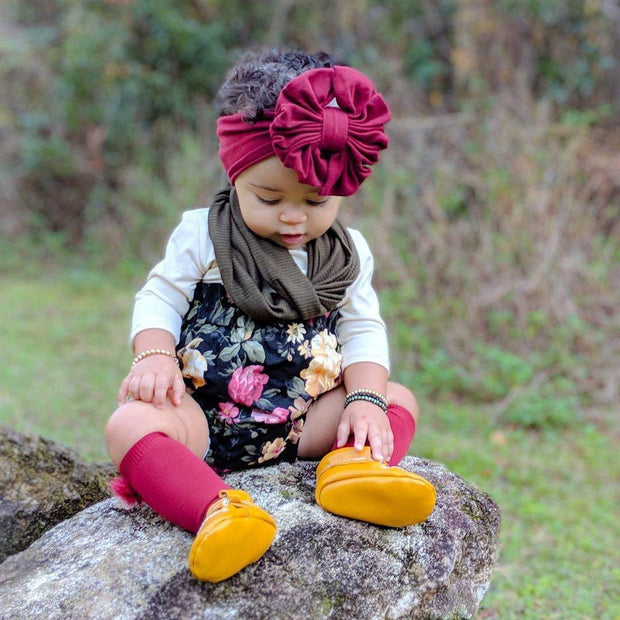 Big Bow Velvet Turban - MomyMall