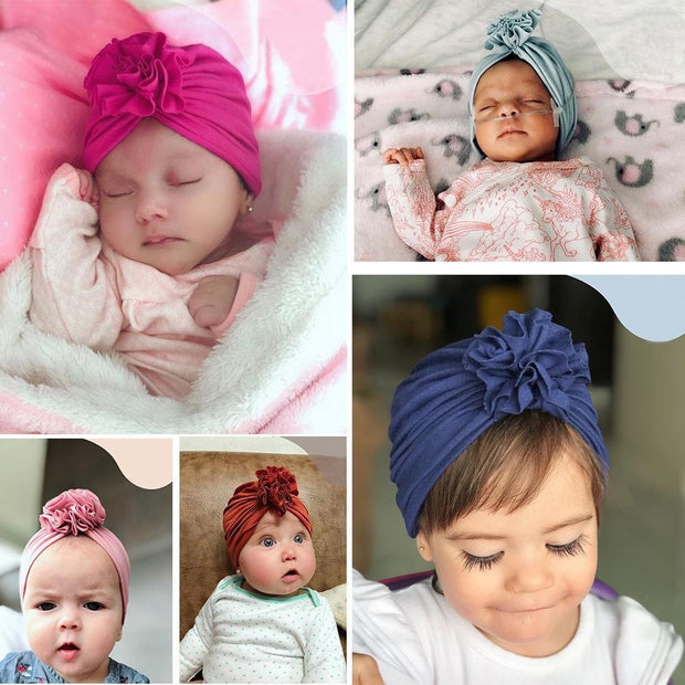 Big Flower Turban Hat - MomyMall