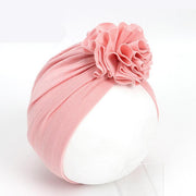 Big Flower Turban Hat - MomyMall Light Pink