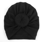 Big Knot Turban Hat - MomyMall Black