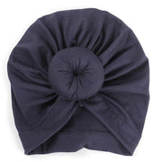 Big Knot Turban Hat - MomyMall Navy Blue