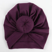 Big Knot Turban Hat - MomyMall Purple