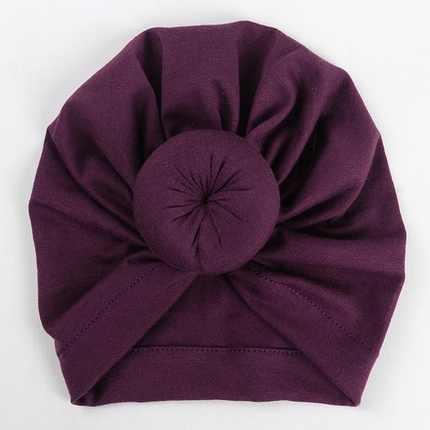 Big Knot Turban Hat - MomyMall Purple