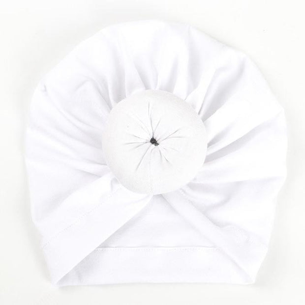 Big Knot Turban Hat - MomyMall White