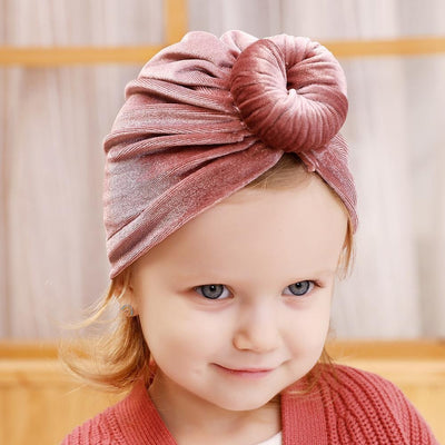 Big Knot Velvet Turban Hat