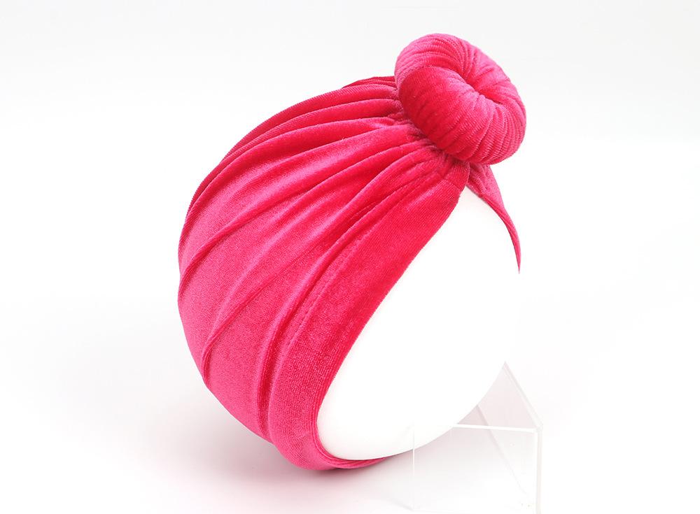 Big Knot Velvet Turban Hat