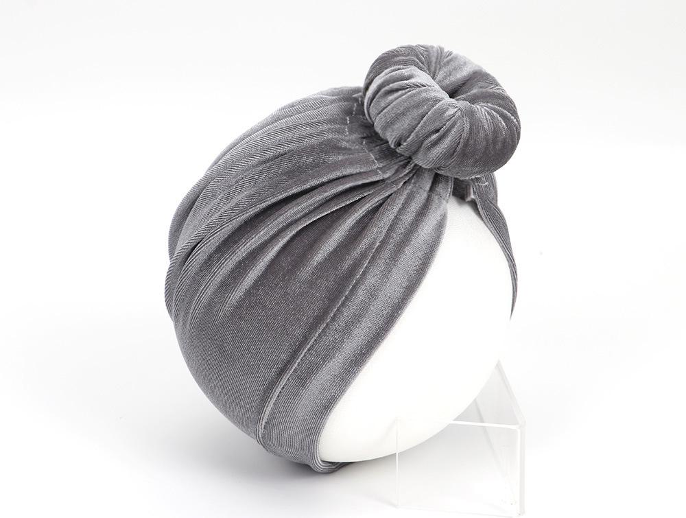 Big Knot Velvet Turban Hat