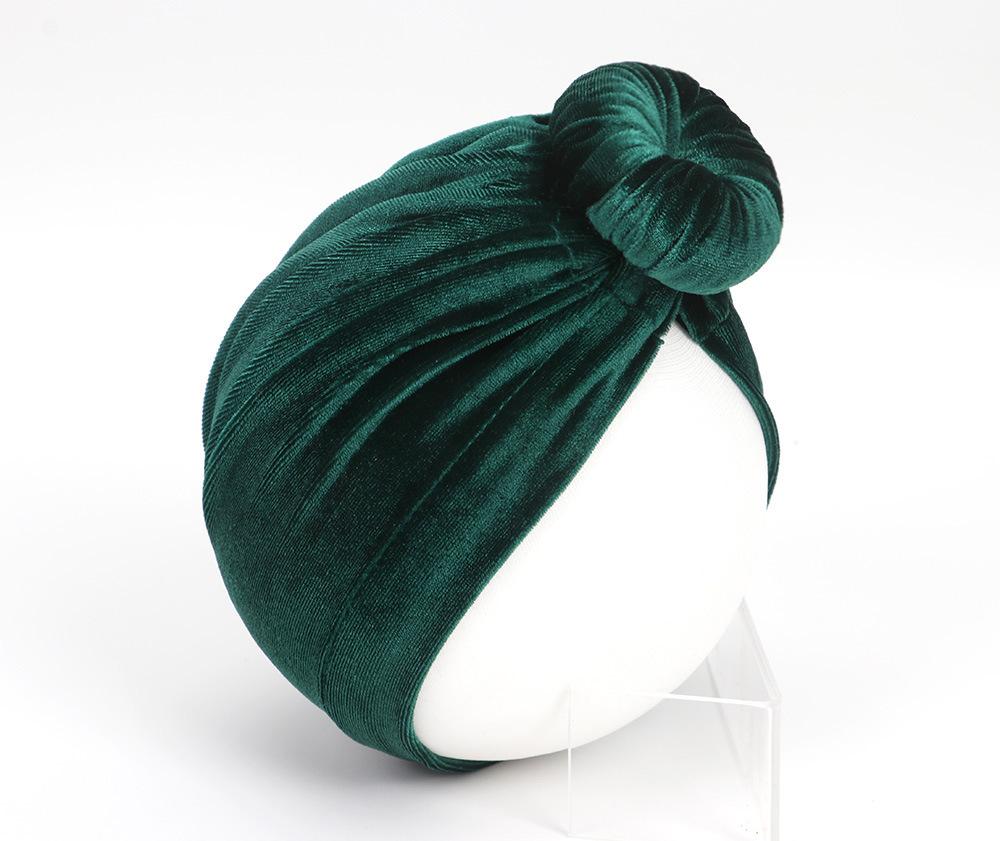 Big Knot Velvet Turban Hat