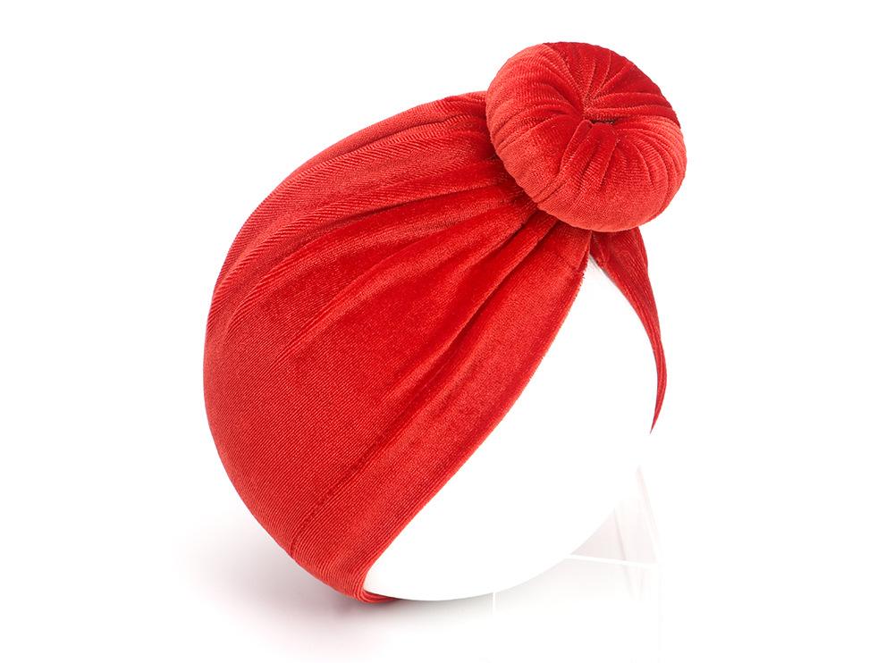 Big Knot Velvet Turban Hat