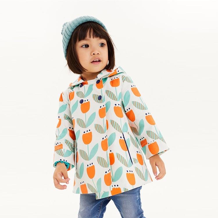 Blooming Flowers Hooded Jacket Coat - MomyMall