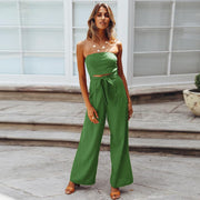 Bohemian Backless Rompers Jumpsuit