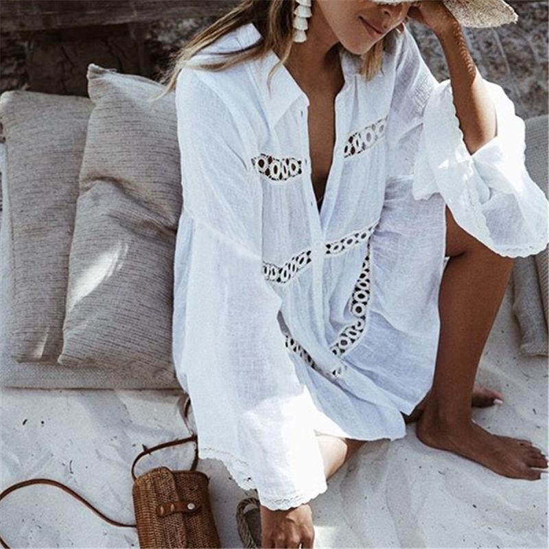 White Bohemian Beach Cover Up