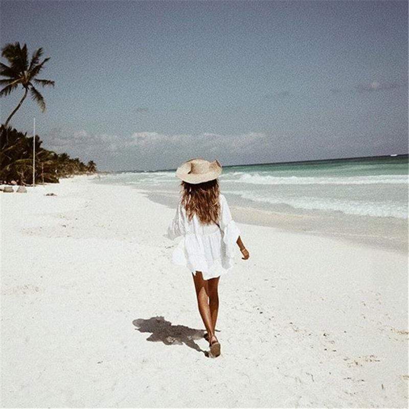 White Bohemian Beach Cover Up