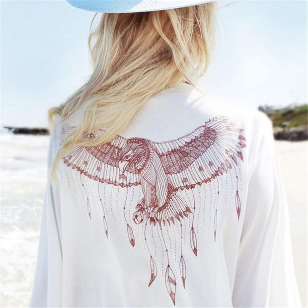 White Lace Beach Cover Up Cardigan