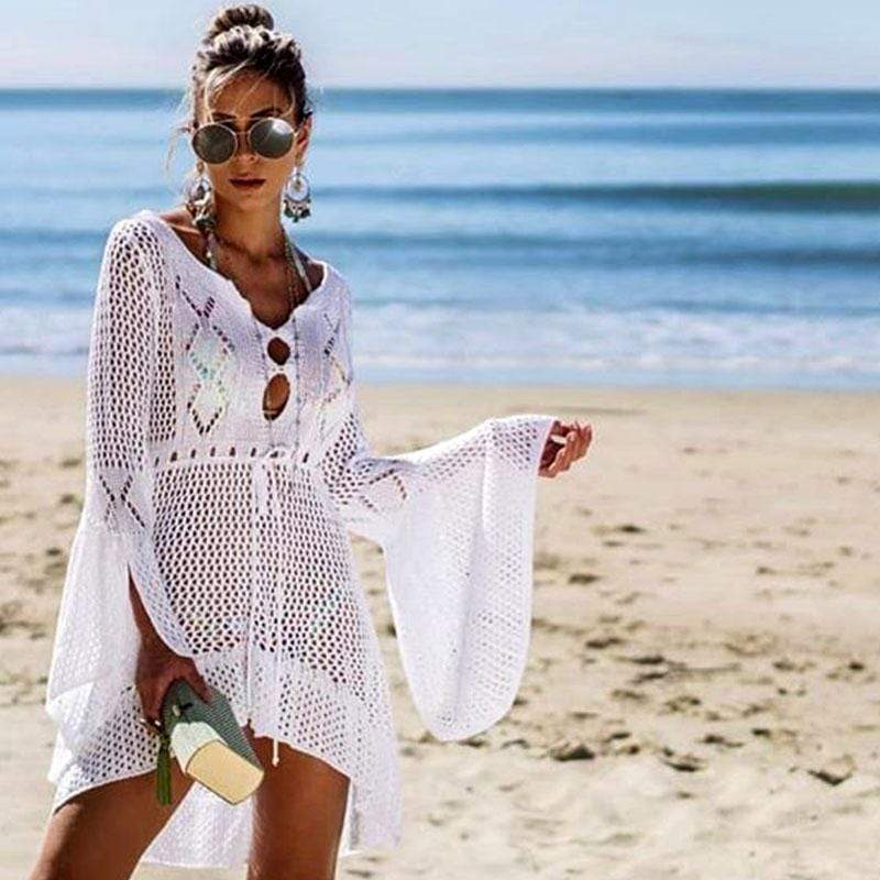 Crochet Knit Beach Cover Up