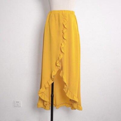 High Waist Chiffon Cover Up Skirt