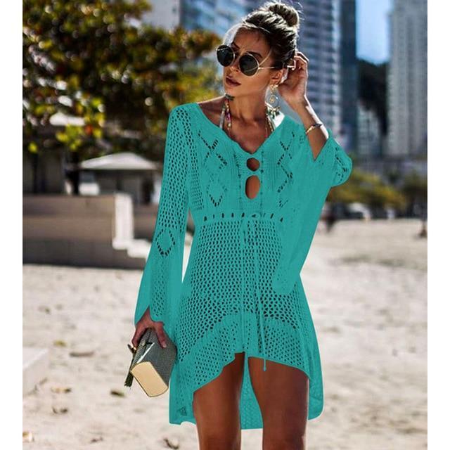 Crochet Knit Beach Cover Up