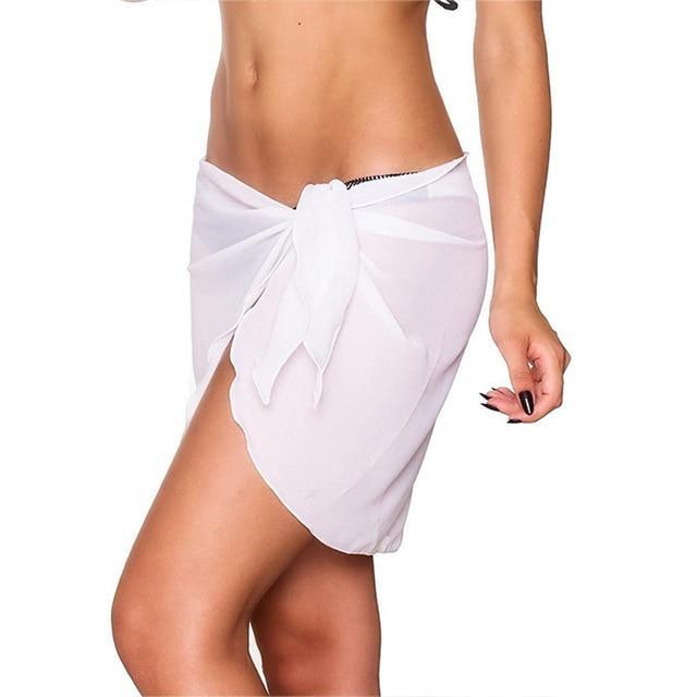 Chiffon Cover Up Mini Skirt